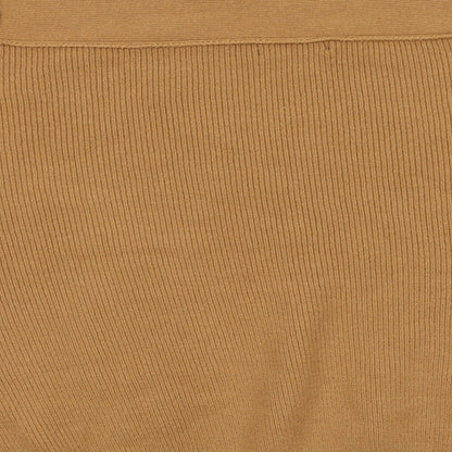 Preloved FOREVER 21 Womens Brown Roll Neck  Acrylic Pullover Jumper Size S - Label