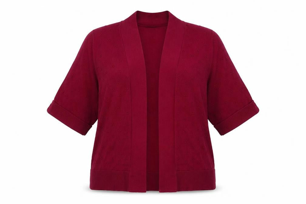 MudFlower Womens Pink Round Neck  Viscose Cardigan Jumper Size M