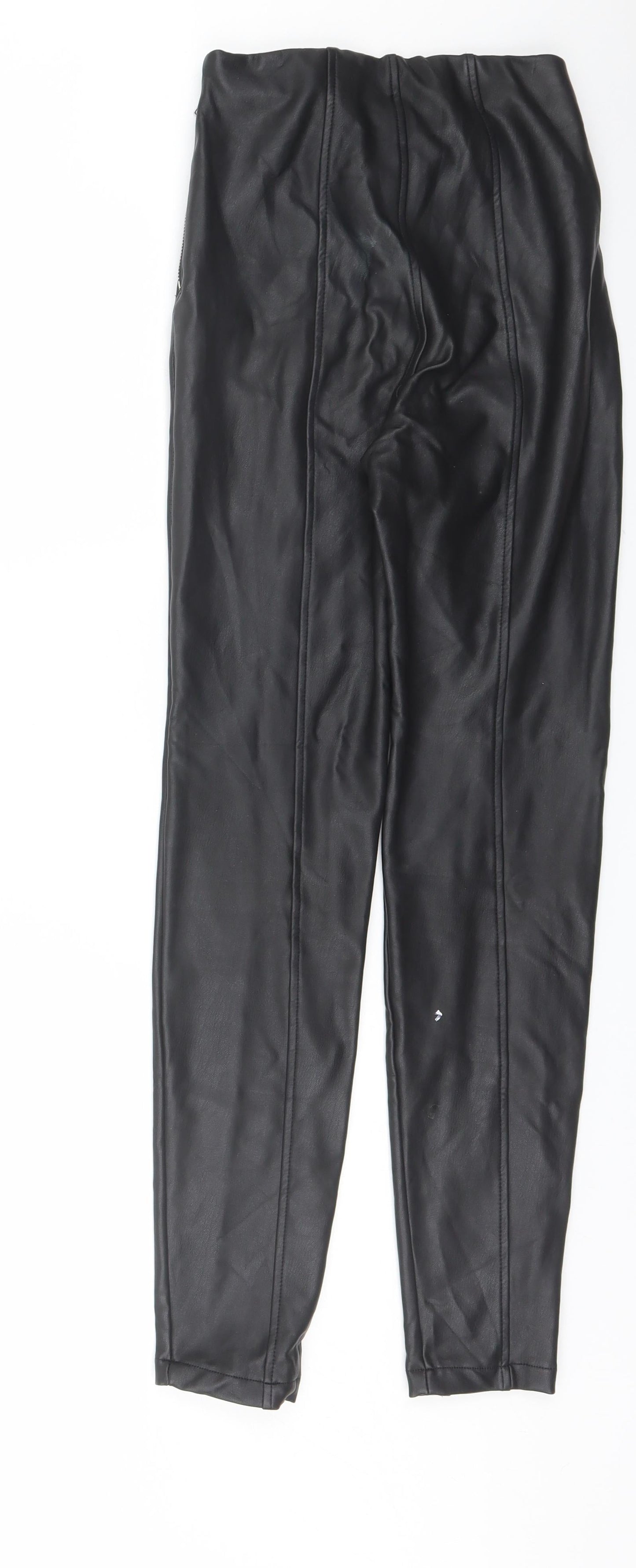 New Look Womens Black  Polyurethane Jegging Trousers Size 6 L28 in Regular