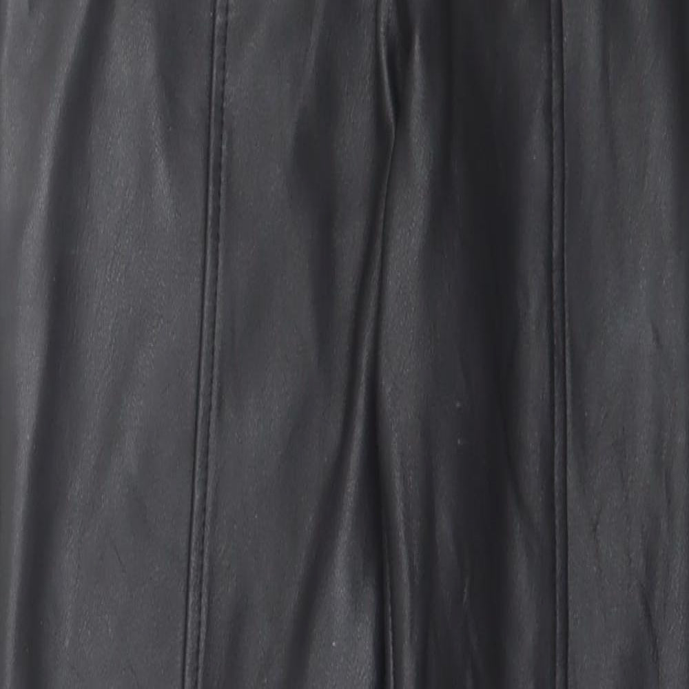 New Look Womens Black  Polyurethane Jegging Trousers Size 6 L28 in Regular