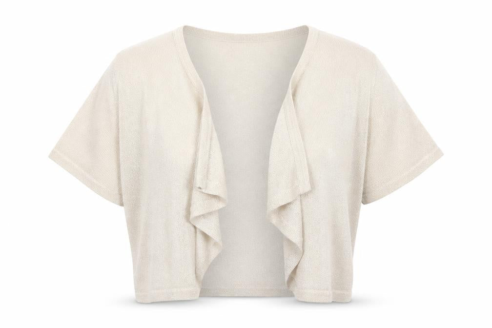 M&Co Womens Beige V-Neck  Viscose Shrug Jumper Size M
