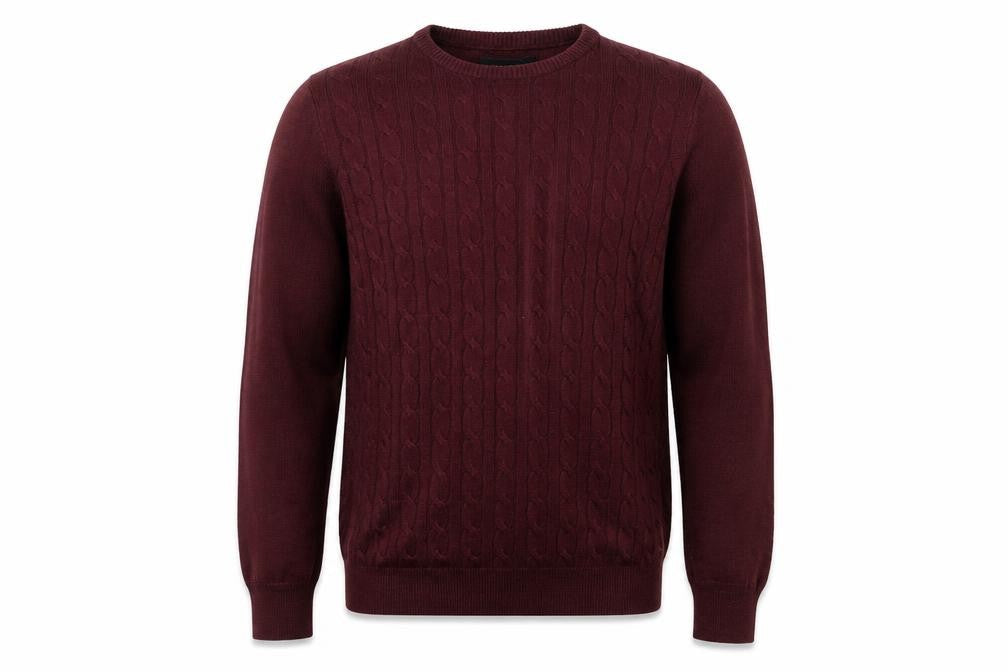 River Island Mens Red Round Neck  Acrylic Pullover Jumper Size S