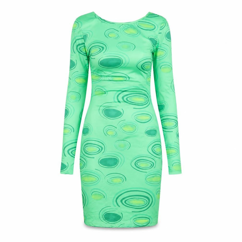 SheIn Womens Green  Polyester Pencil Dress  Size M  Round Neck