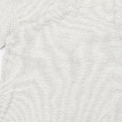Preloved Fosters Womens White Round Neck  Cotton Pullover Jumper Size S - Label