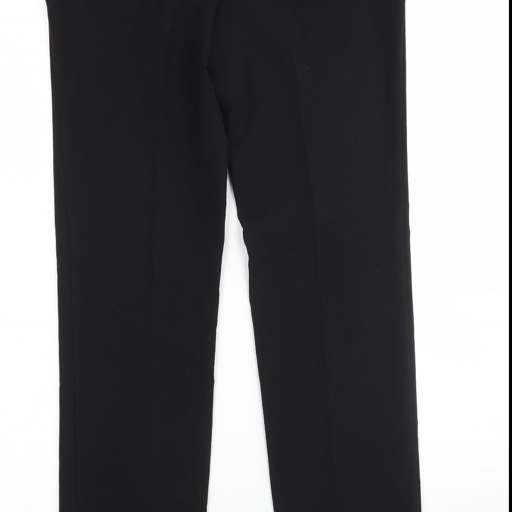 NEXT Womens Black  Polyester Trousers  Size 10 L30 in Regular
