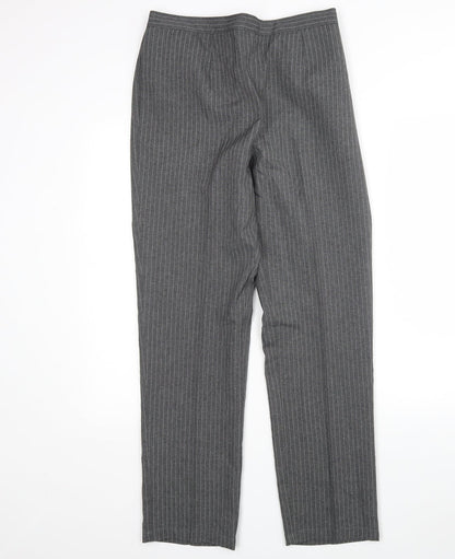 Preloved Daxon Womens Multicoloured Striped Polyester Trousers  Size 12 L30 in Regular - Front