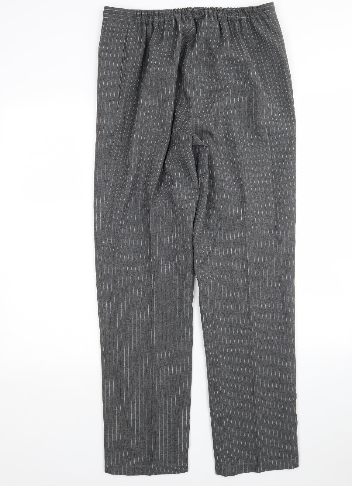Daxon Womens Multicoloured Striped Polyester Trousers  Size 12 L30 in Regular