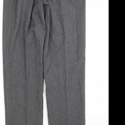 Preloved Daxon Womens Multicoloured Striped Polyester Trousers  Size 12 L30 in Regular - Label