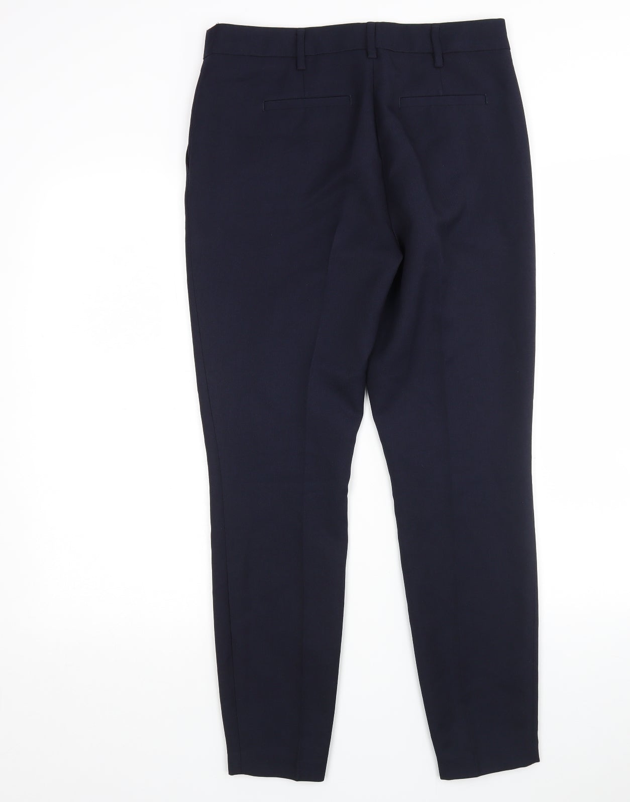 NEXT Womens Blue  Polyester Trousers  Size 8 L28 in Regular