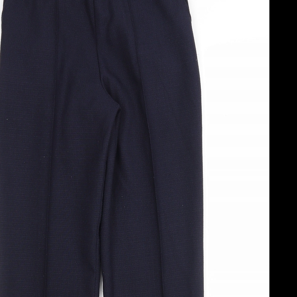 M&S Womens Blue  Polyester Trousers  Size 10 L29 in Regular