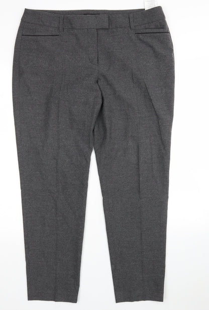 Preloved Gerry Weber Womens Grey  Polyester Trousers  Size 18 L28 in Regular - Front