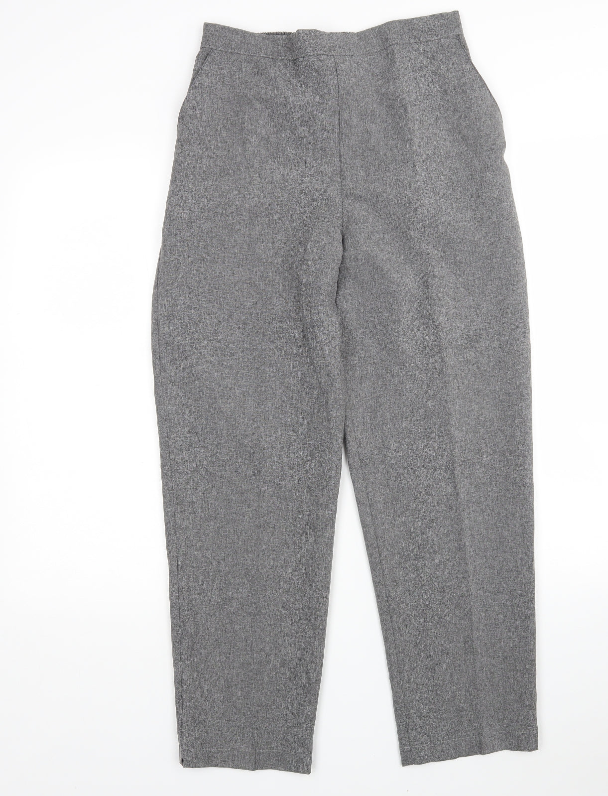 Emma Collection  Womens Grey  Polyester Trousers  Size 14 L27 in Regular