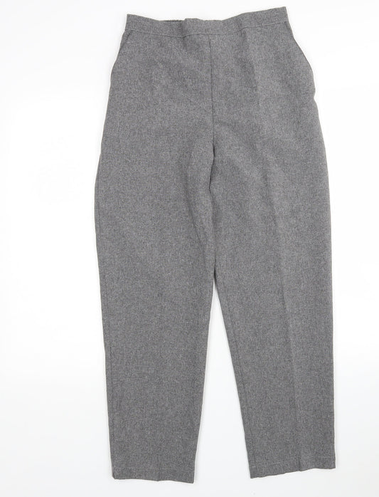 Emma Collection  Womens Grey  Polyester Trousers  Size 14 L27 in Regular