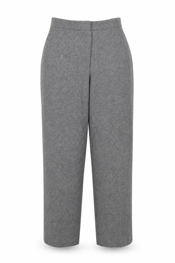 Emma Collection  Womens Grey  Polyester Trousers  Size 14 L27 in Regular