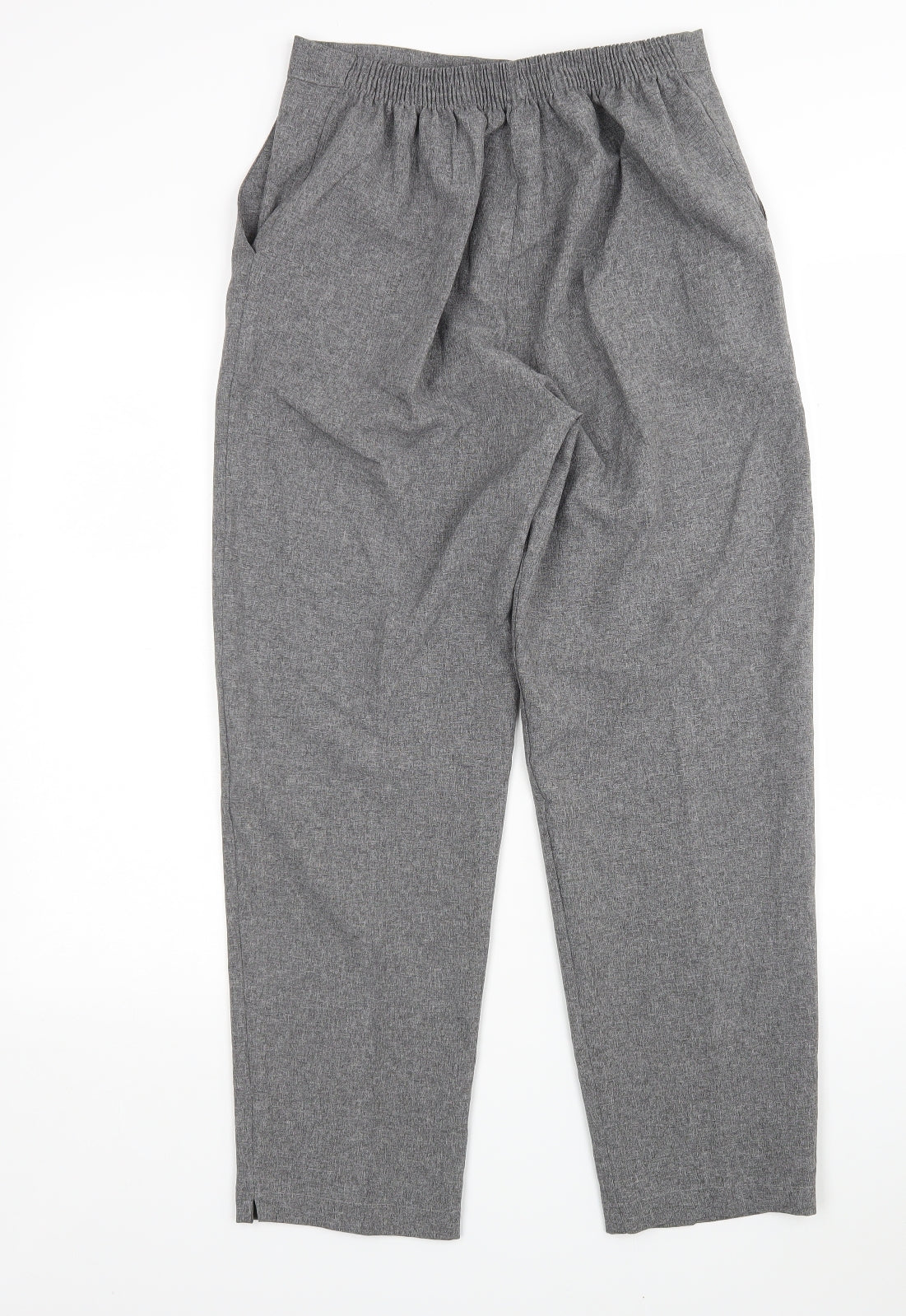 Emma Collection  Womens Grey  Polyester Trousers  Size 14 L27 in Regular