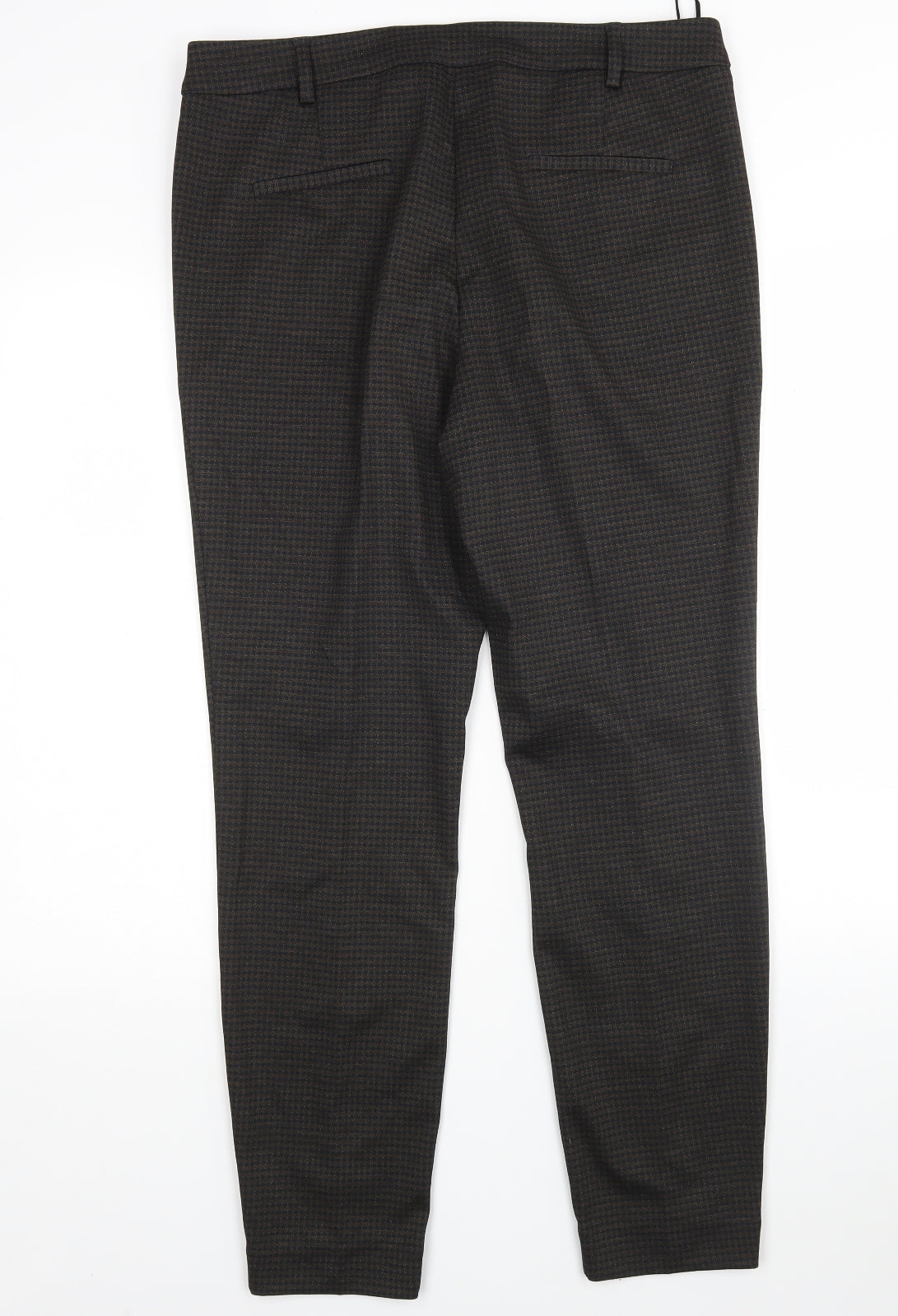 NEXT Womens Multicoloured Houndstooth Polyester Trousers  Size 12 L30 in Regular
