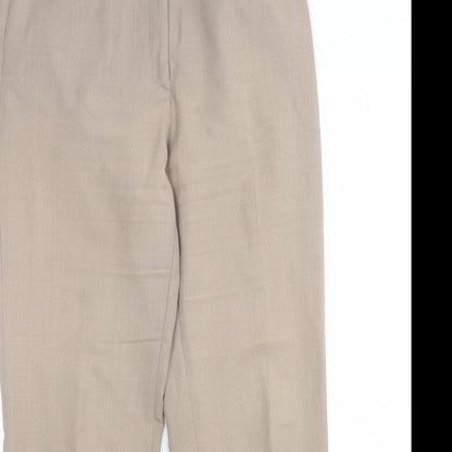 Preloved George Womens Brown  Polyester Trousers  Size 12 L29 in Regular - Detail