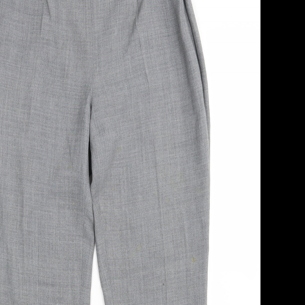 Principles Womens Grey  Viscose Trousers  Size 12 L27 in Regular