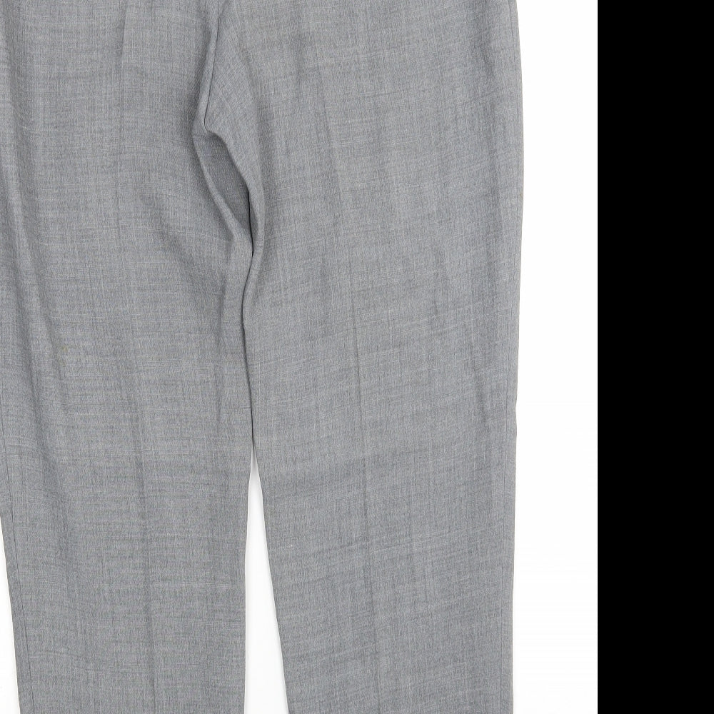 Principles Womens Grey  Viscose Trousers  Size 12 L27 in Regular