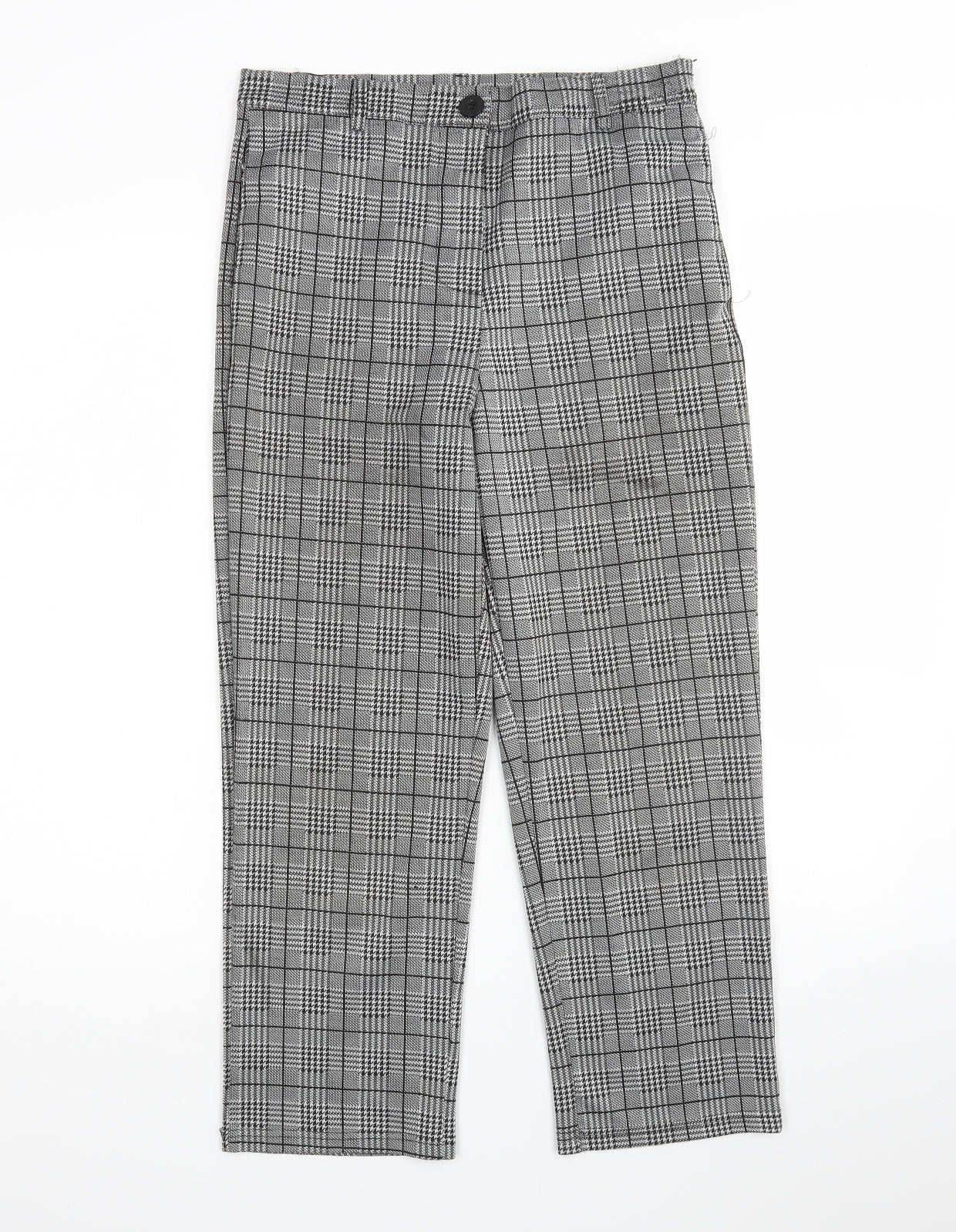 Preworn Womens Multicoloured Houndstooth  Cropped Trousers Size L L23 in Regular