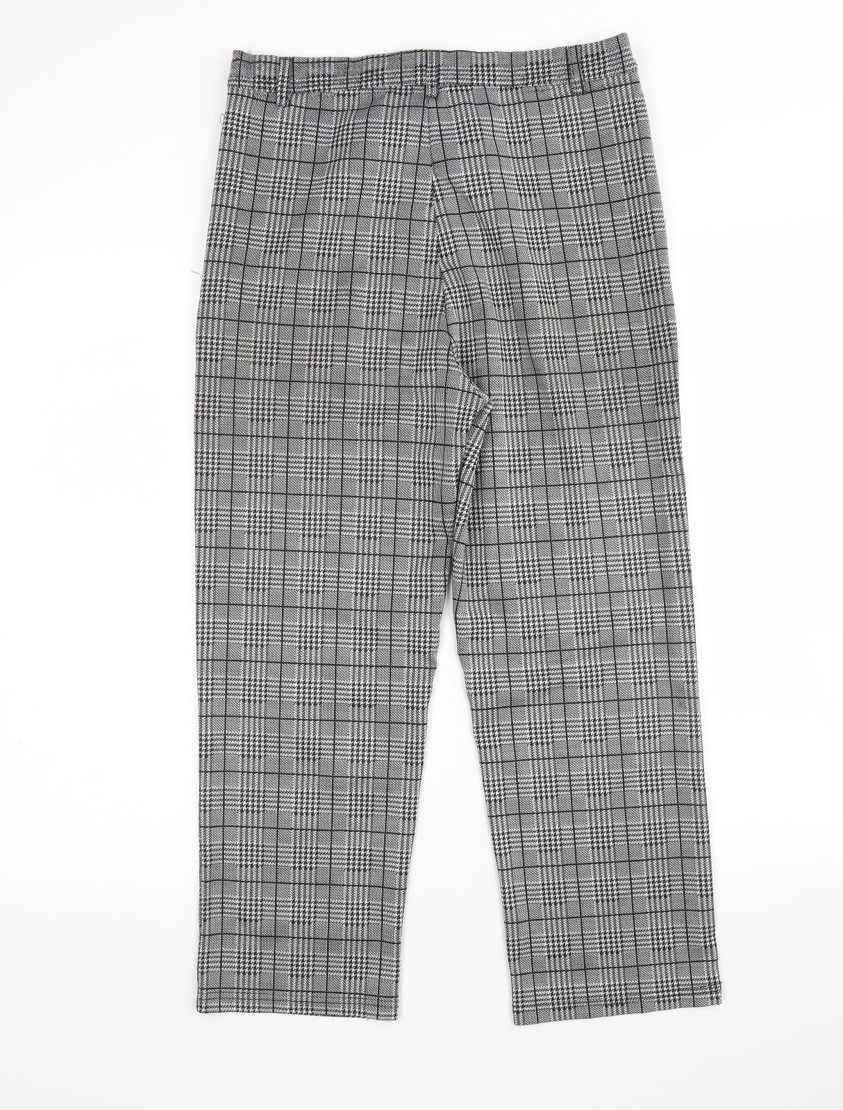 Preworn Womens Multicoloured Houndstooth  Cropped Trousers Size L L23 in Regular