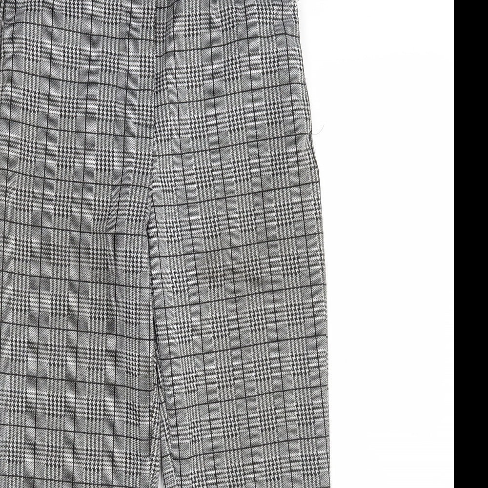 Preworn Womens Multicoloured Houndstooth  Cropped Trousers Size L L23 in Regular