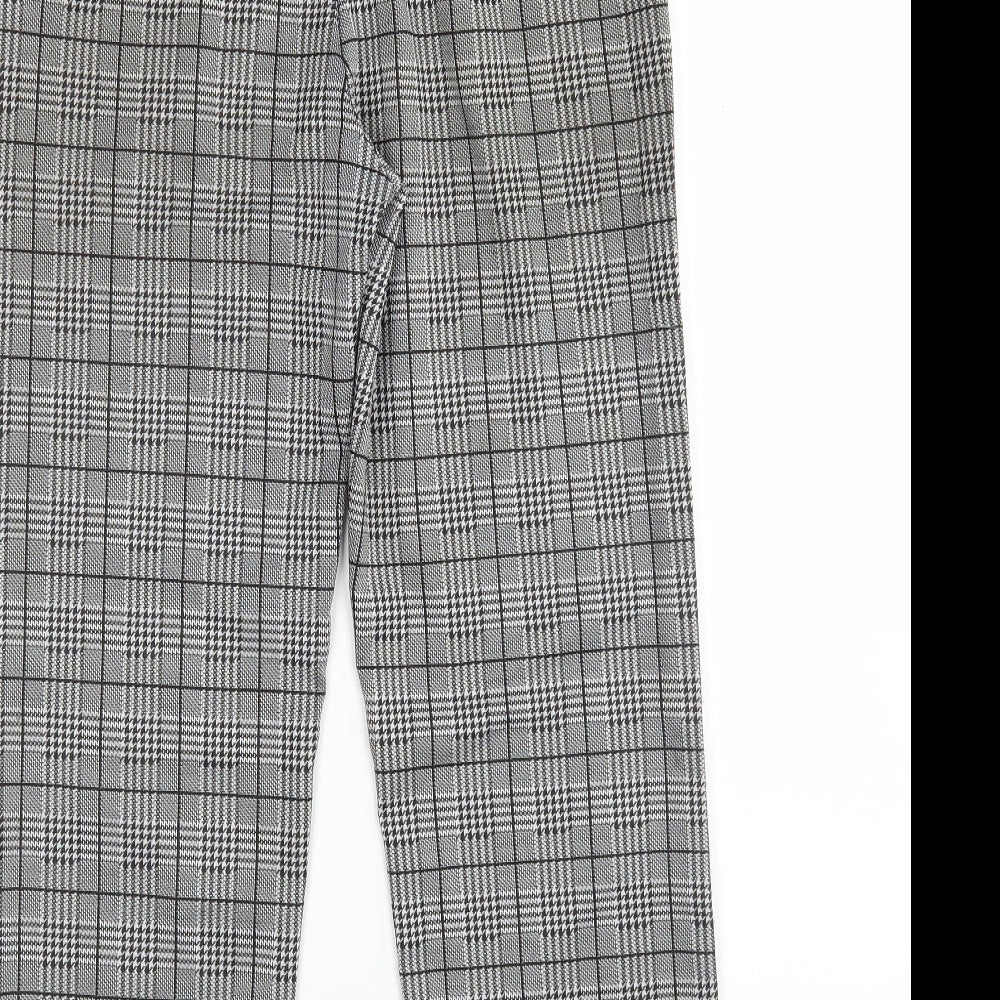 Preworn Womens Multicoloured Houndstooth  Cropped Trousers Size L L23 in Regular