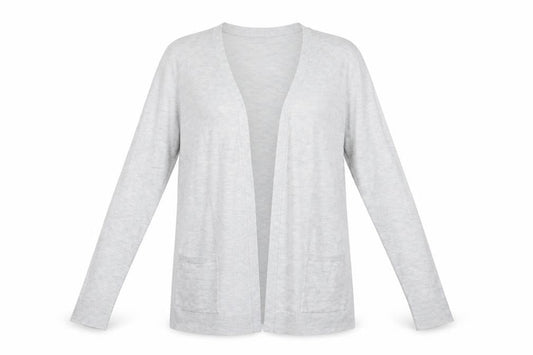 F&F Womens Grey V-Neck  Polyester Cardigan Jumper Size 12