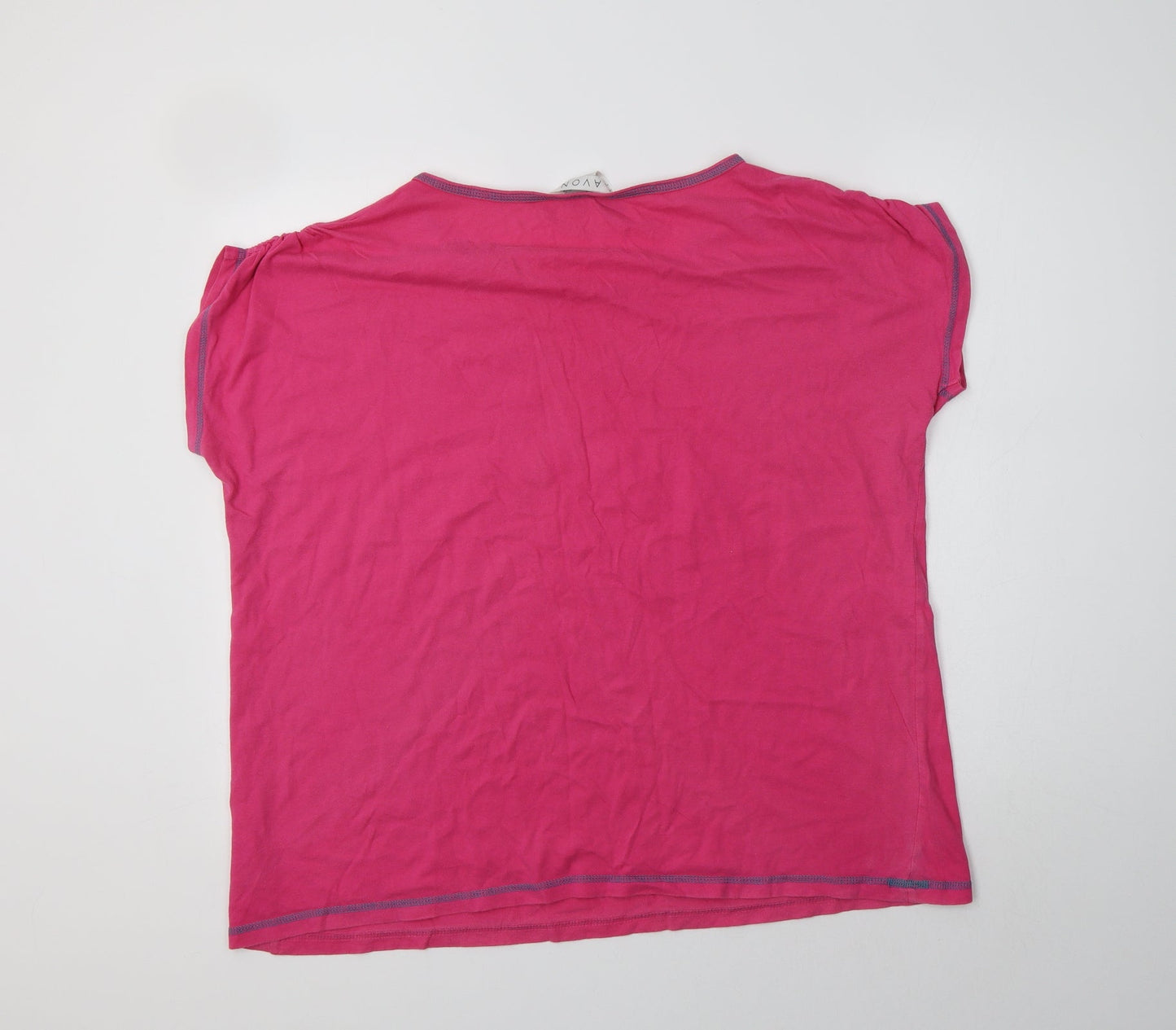 Avon Womens Pink  Cotton Top Pyjama Top Size 20