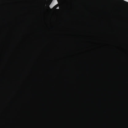 H&M Womens Black  Polyester Basic Blouse Size XS Round Neck