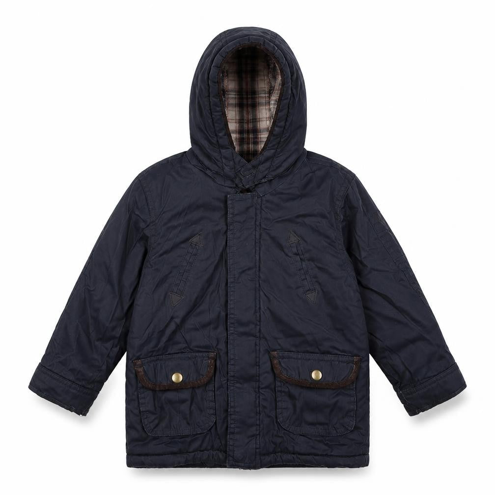 Matalan Boys Blue   Overcoat Coat Size 2-3 Years