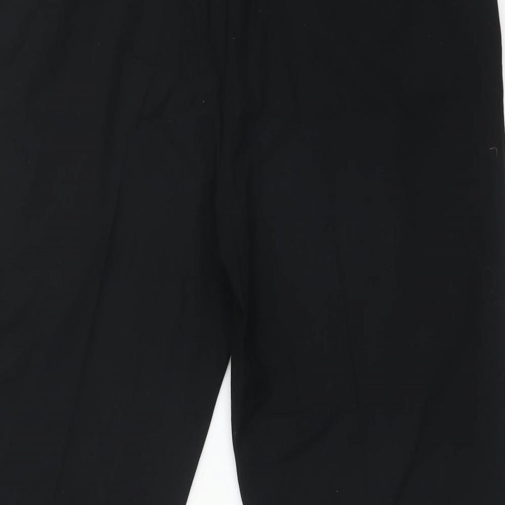 ST MICHAEL Womens Black  Polyester Trousers  Size 14 L27 in Regular