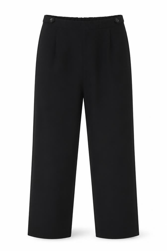 Bonmarché Womens Black Polyester Trousers Size 16 L24 in Regular