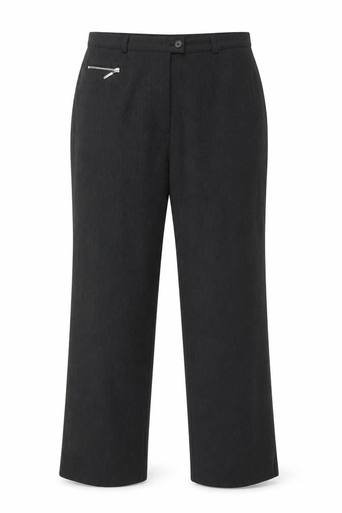 Marks & Spencer Womens Grey  Polyester Dress Pants Trousers Size 14 L26 in Regular