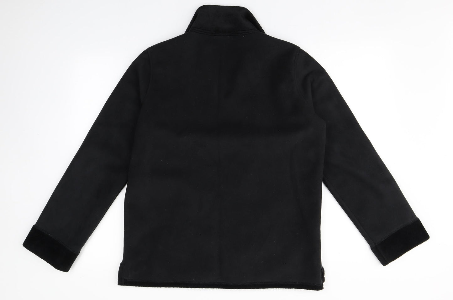 NEXT Womens Black Collared  Polyester Pullover Jumper Size S