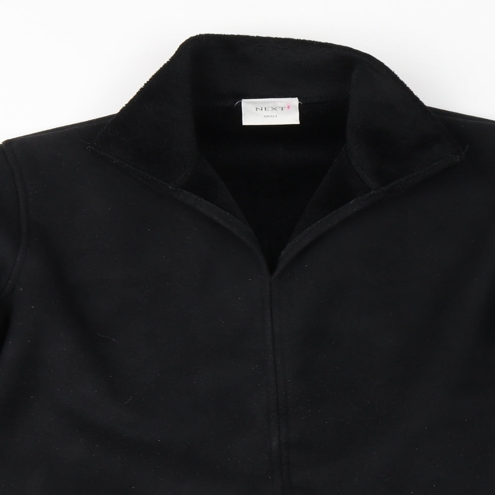 NEXT Womens Black Collared  Polyester Pullover Jumper Size S