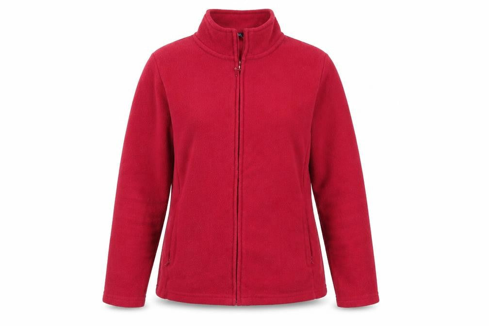 EWM Womens Pink High Neck  Polyester Full Zip Jumper Size 14