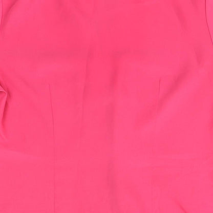 Profile Womens Pink  Polyester Basic Button-Up Size 12 Collared