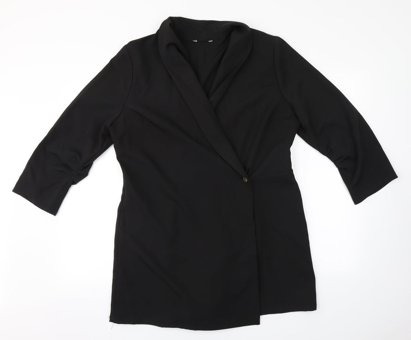 Preworn Womens Black   Overcoat Coat