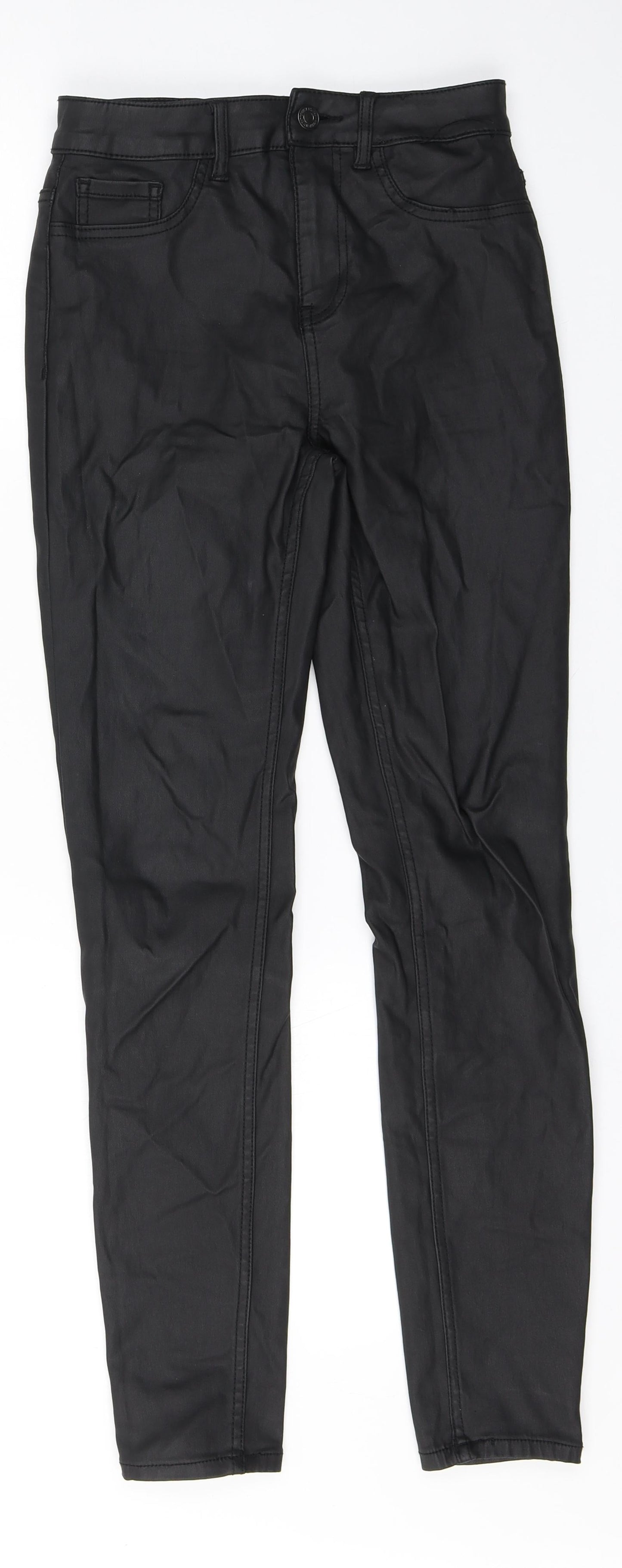 New Look Womens Black  Viscose Skinny Jeans Size 8 L27 in Regular