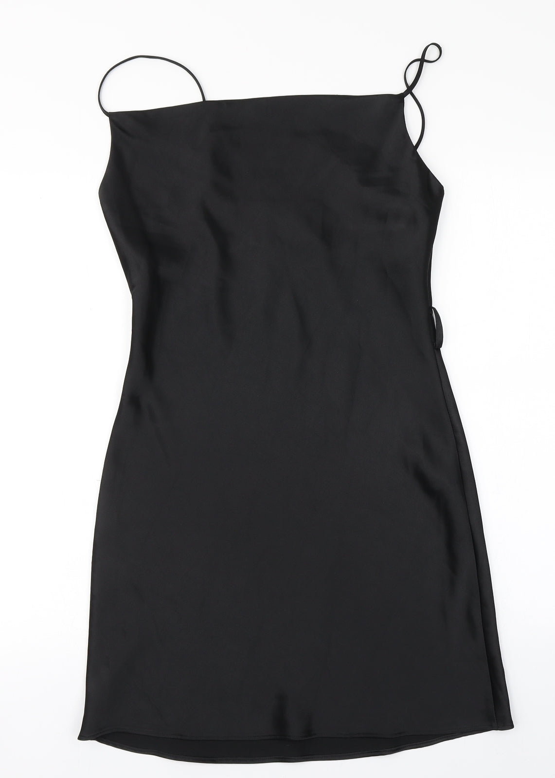 River Island Womens Black  Polyester Pencil Dress  Size 8  Square Neck