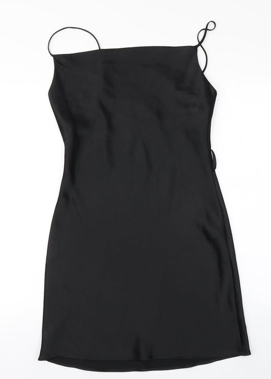 River Island Womens Black  Polyester Pencil Dress  Size 8  Square Neck
