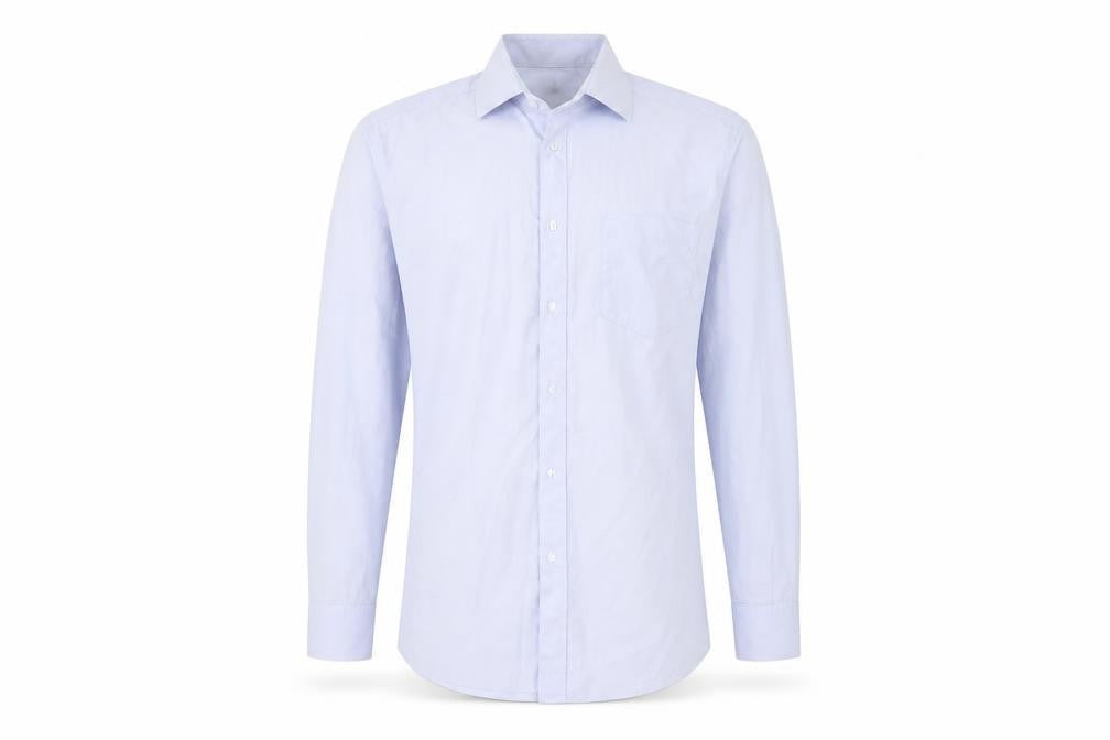Taylor & Wright Mens Blue  Polyester  Button-Up Size 15 Collared