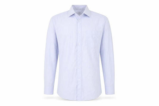 Taylor & Wright Mens Blue  Polyester  Button-Up Size 15 Collared