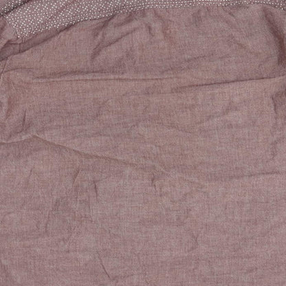 Easy Mens Grey  Cotton  Button-Up Size L Collared