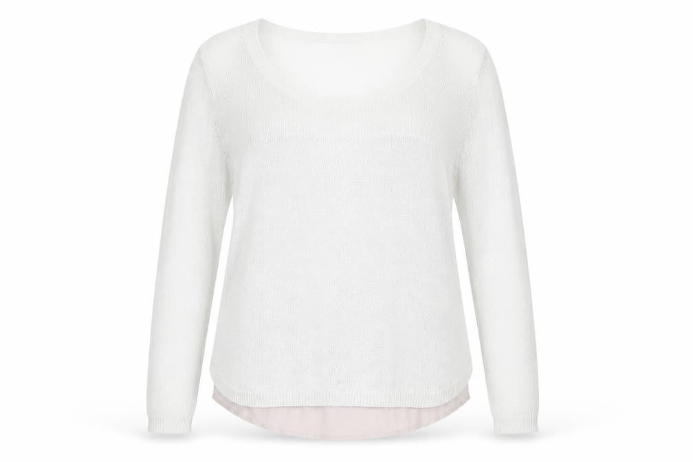 South Womens Silver Round Neck  Viscose Pullover Jumper Size 16