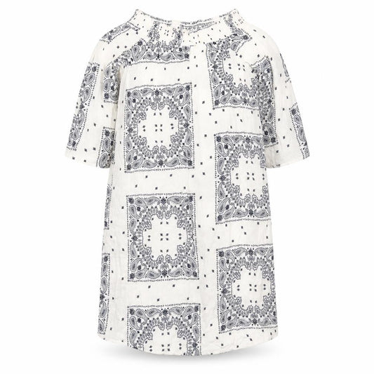 F&F Womens White Paisley Viscose Shift  Size 10  Off the Shoulder