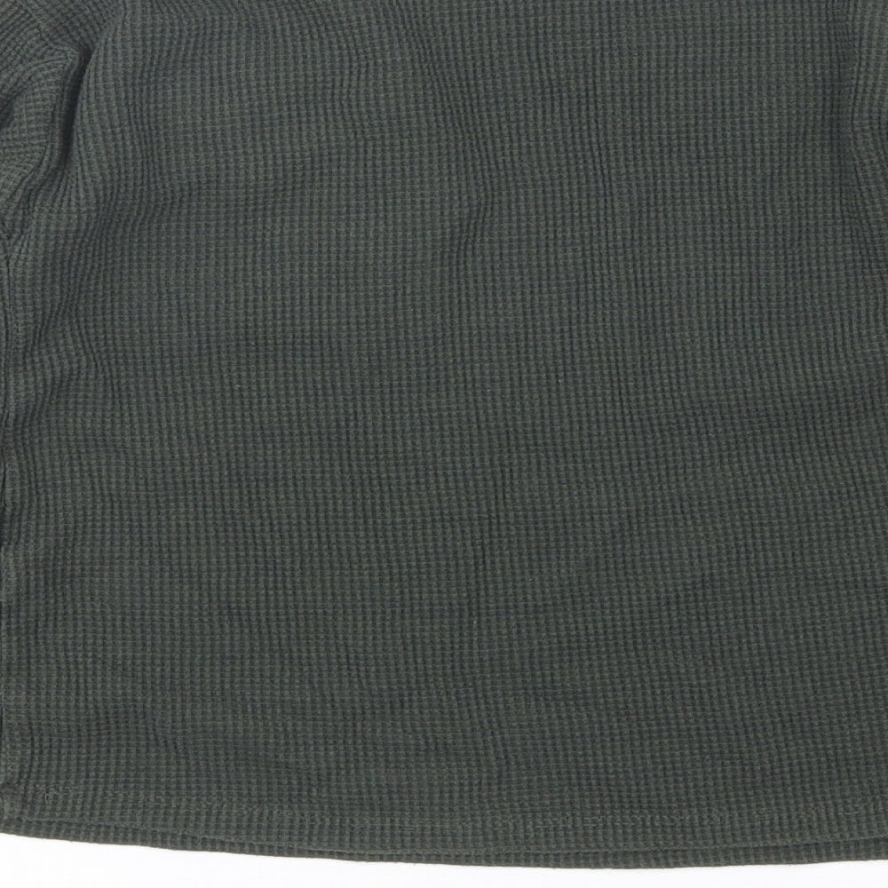 Zara Boys Green Round Neck  Polyester Pullover Jumper Size 13-14 Years