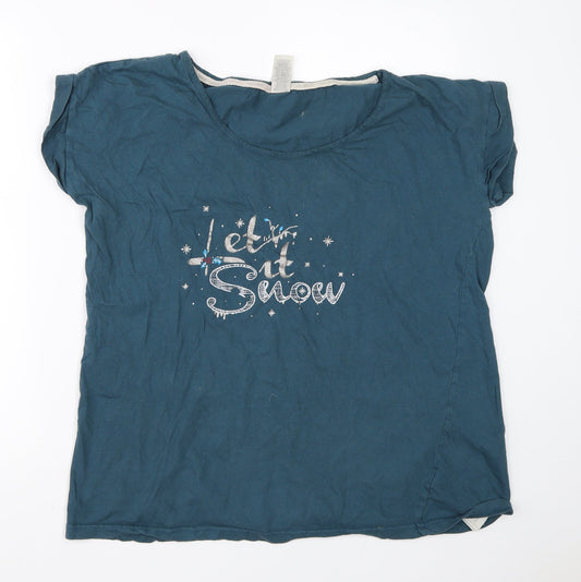 Avon Womens Green  Cotton  Nightshirt Size 16
