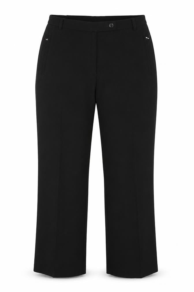 Marks & Spencer Womens Black  Polyester Dress Pants Trousers Size 10 L25 in Regular